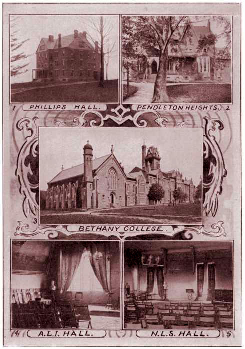 Historic main building at Bethany College in West Virginia.