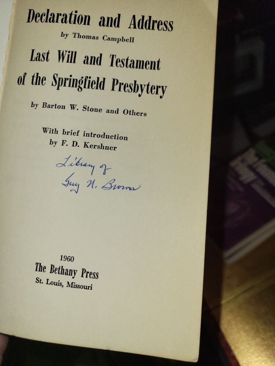 Declaration & Address